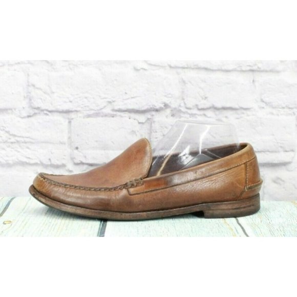 L.L. Bean | Shoes | Ll Bean Brown Leather Slip On Moccasin Loafers ...